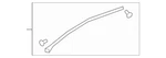 Oem Lexus UX250H 19-24 UX200 19-22 Right Front Upper Weatherstrip 67863-76020. Fixed Price $40.00.