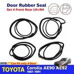 Clearance Set 4 Door Seal Rubber Weatherstrip Fits Toyota Corolla AE90 AE92 EE90. Fixed Price $180.98.