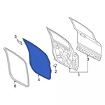 Genuine Ford Door Weather-strip DN1Z-7420531-D. Fixed Price $216.11.