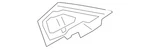 Genuine Volkswagen Corner Trim Inner Seal 3G8-867-368-A. Fixed Price $15.43.