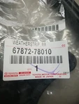 2015-2021 Lexus NX200T NX300H Left Rear Door Weatherstrip 67872-78010. Fixed Price $50.00.