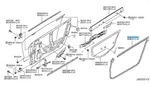 Nissan Genuine R35 Gt-r 2009-2021 Front Door Weatherstrip Rh 80830-62B0A Oem. Fixed Price $230.01.