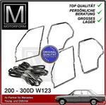 Original Quality Mercedes W123 Door Seals 4 Pieces. Fixed Price $520.97.