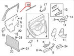 New Audi Q7 Rear Right Inner Door Window Aperture Seal 4M0839480 4M0-839-480. Fixed Price $62.50.