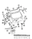 Genuine Mopar Lift-gate Upper Seal 68322742AD. Fixed Price $16.26.