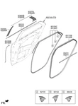 Genuine New Lh Rr Dr Parting Weatherstrip Suits Kia Niro Ev 2022-ONWARDS. Fixed Price $71.08.