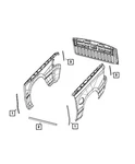 Genuine Mopar Cab To Box Seal Right 68359778AB. Fixed Price $13.86.
