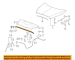 Gm Oem 07-12 Enclave,outlook Hood Grille Components-rear W'strip 25844423. Fixed Price $61.90.