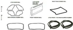 Full Rubber Door Trunk Bumper Window Seals Pcs For Mercedes Benz W114 W115. Fixed Price $358.13.