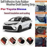 For Toyota Sienna Door Rubber Seal Strips Weather Draft Wind Noise Reduction G. Fixed Price $59.88.