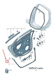 New Audi A6 Avant C7 Rear Right Lower Door Seal 4G0839718C Original No Duties. Fixed Price $162.27.