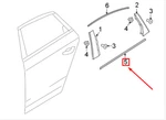 New Audi A4 B9 Rear Left Door Window Belt Molding 8W0853763E2ZZ Oem No Duties. Fixed Price $162.54.