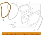 Gm Oem 14-20 Impala Rear Door Components-w'strip Body 20944482. Fixed Price $126.79.