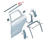 Audi Q3 F3 Rear Right Outer Window Slot Seal 83A839476AT94 Original No Duties. Fixed Price $123.46.