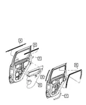 Genuine Mopar B-pillar Seal 55399390AA. Fixed Price $10.35.