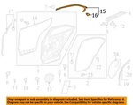 Toyota Oem 19-25 UX200 Rear Door Components-upper W'strip 6788776020. Fixed Price $102.78.