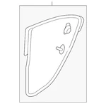 Genuine Honda 2010-2015 Crosstour Accord Door Weather-strip 72850-TP6-A01. Fixed Price $63.93.