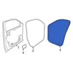 For Volkswagen Atlas 18-26 3CN867911C5AP Front Right Inner Door Seal. Fixed Price $244.67.