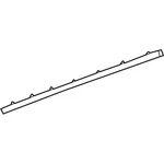 New Genuine Mercedes-benz Lower Weather-strip 1666980262 Oem. Fixed Price $109.89.