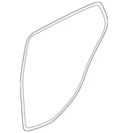 Genuine Volkswagen Weather-strip On Body 5H4-867-914-A-9B9. Fixed Price $48.27.