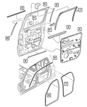Genuine Mopar B-pillar Seal 55255667AD. Fixed Price $30.82.