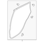 Genuine Nissan Door Weather-strip 82831-3WC0A. Fixed Price $44.04.