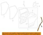 Gm Oem 19-23 XT4 Door Components-rear W'strip 84575732. Fixed Price $59.93.