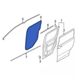 Genuine Ford Body Weather-strip DT1Z-6125324-D. Fixed Price $159.56.