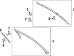 Genuine Ford Upper Weather-strip PR3Z6321597A. Fixed Price $111.47.