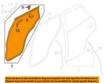 Mazda Oem 17-18 CX-5 Rear-door Weather Strip Left KB7W73760. Fixed Price $82.60.