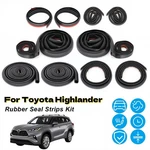 For Toyota Highlander Door Rubber Seal Strips Weather Draft Noise Reduction. Fixed Price $59.24.