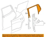 Gm Oem 17-18 Acadia Rear Door Glass Hardware-run W'strip 84103199. Fixed Price $64.81.