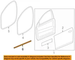 Gm Oem 11-16 Cruze Limited Front Door Components-lower W'strip 95417258. Fixed Price $94.84.