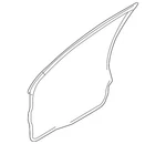 Genuine Mitsubishi Surround Weather-strip MR599968. Fixed Price $54.29.