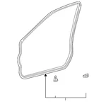 Genuine Lexus Door Weather-strip 67862-50030. Fixed Price $128.70.