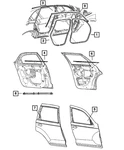 Genuine Mopar Front Door Left 5152095AA. Fixed Price $13.97.