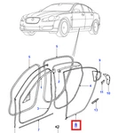 Genuine Jaguar Xf Rear Left Hand Door Seal C2Z11447 / C2Z27143. Fixed Price $142.32.