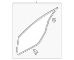 Genuine Mazda Door Weather-strip GBFN-59-760. Fixed Price $46.65.