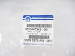 Genuine Oem Mopar Jeep 55395275AW Driver Lh Front Door Weather Strip Seal. Fixed Price $164.95.