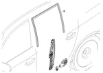 Rear Right Window Guide E61. Fixed Price $91.88.