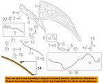 Ford Oem 2017-2018 Escape Hood Front Weather Strip GJ5Z16B990B New In Package. Fixed Price $68.60.