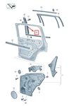 New Vw Tiguan Rear Left Outer Window Aperture Seal 5N0839477A5AP No Duties. Fixed Price $91.74.