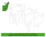 Honda 72821-TBA-A11 Rear Right Door Hole Seal 16-20 Civic Sedan 19-21 Insight. Fixed Price $37.97.
