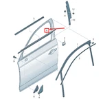 New Audi Q5 Fy Front Right Outer Door Window Aperture Seal 80A837478B. Fixed Price $100.50.