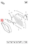 Genuine Porsche Panamera Door Seal Left Inner 971833721DY. Fixed Price $173.04.