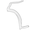 Genuine Audi Rear Weather-strip 4J3-839-775. Fixed Price $178.31.