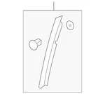 Genuine Mazda Door Seal C235-58-76YE. Fixed Price $37.14.
