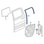 For Ram 1500 2019-2025 68285728AE Rear Right Window Channel. Fixed Price $69.15.