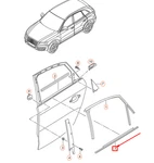 New Audi Q5 Rear Left Outer Window Aperture Seal 8R0839477D Oem No Duties. Fixed Price $96.90.