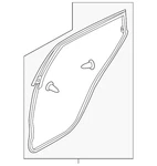 Genuine Infiniti Door Weather-strip 828301MA0C. Fixed Price $341.87.